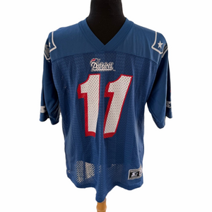 VINTAGE STARTER New England Patriots Jersey 1995 Size S/M NFL Bledsoe #11